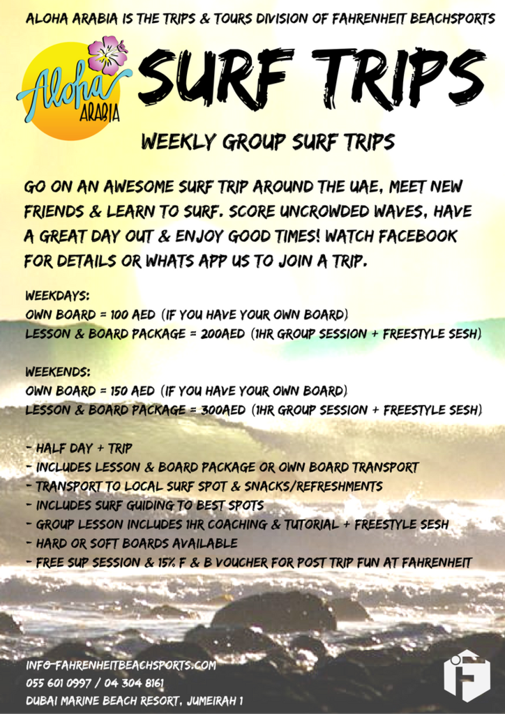 WEEKLY SURF TRIPS - We are heading out every time there is a swell so join us for a day trip where you can learn to surf, rent a board and score uncrowded waves with some like minded peeps!
