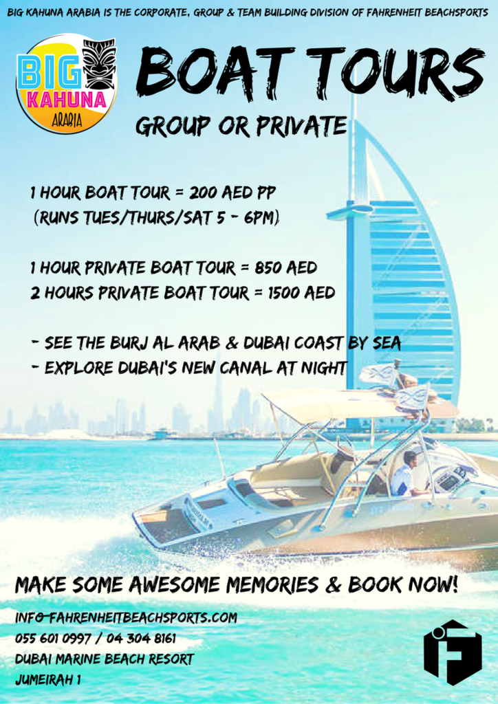 AMAZING BOAT TOURS - See Dubai's famous Burj Al Arab or the cruise the new Dubai Canal at night to view the light show on the worlds tallest building, the Burj Khalifa, we have it covered with group and private options available.