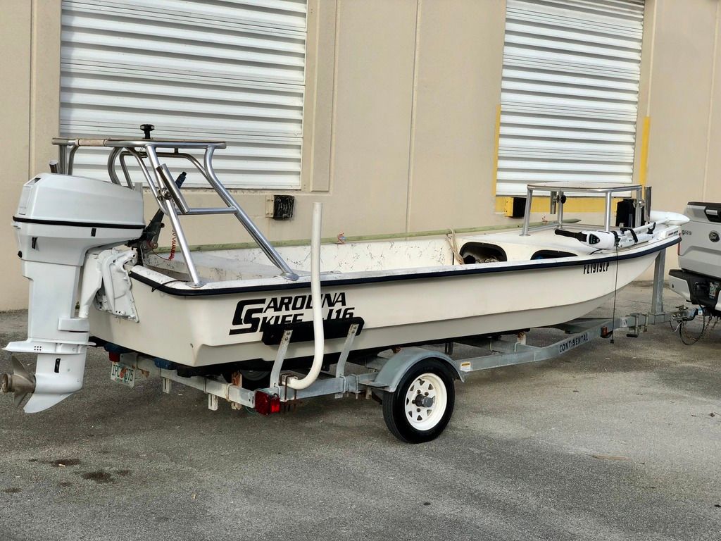 J16 50hp Tiller dual platform skiff Page 2 Dedicated To The Smallest Of Skiffs
