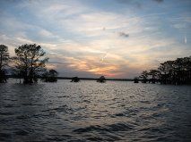 Sunset at Lake Fausse