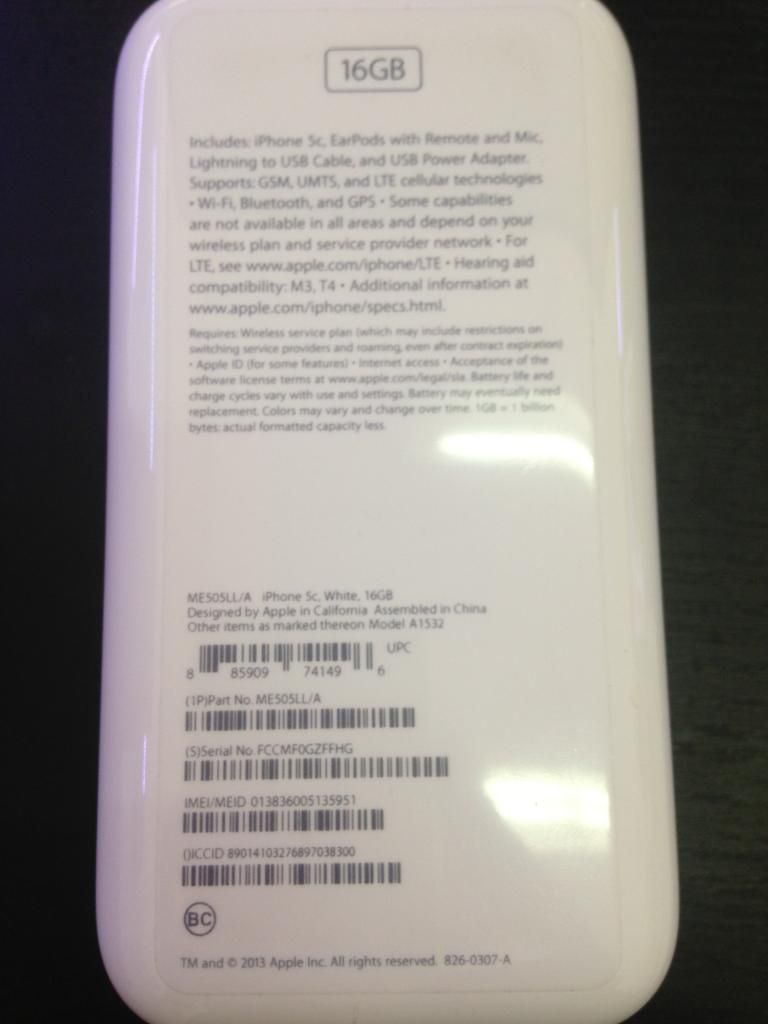 cần bán iphone 5c white nguyên seal chưa active - 2