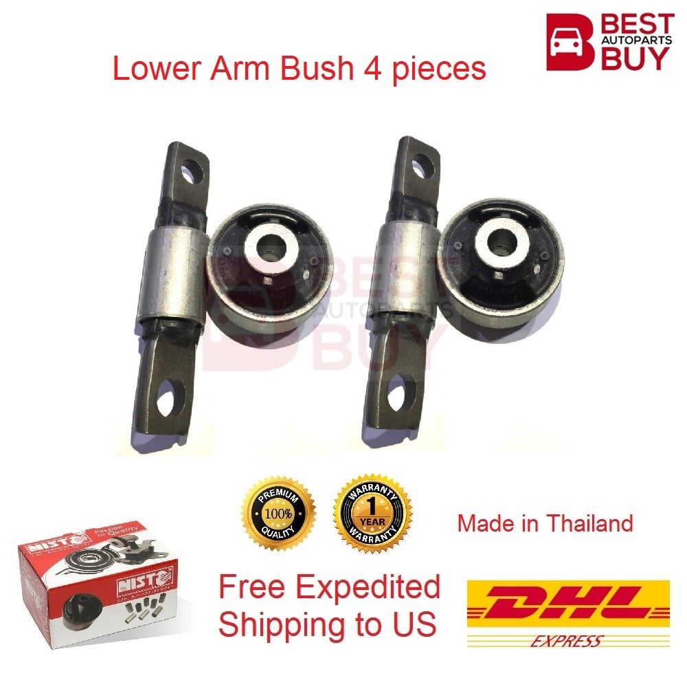 4 PCs Front Lower Control Arm Bush Bushing Fit Nissan XTrail 0812 Rogue 0812 eBay