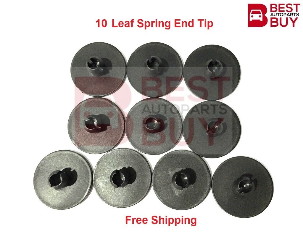 10 Pcs 1 3/4" Inch Leaf Spring End Tip Wear Pad Anti Squeak Insert Free