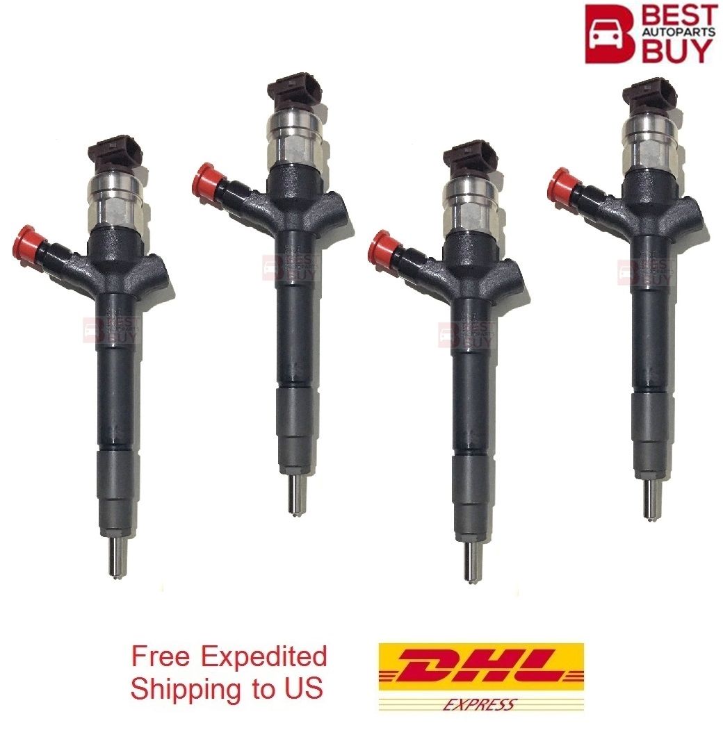 x4 Genuine Mitsubishi 4D56 TRITON L200 2.5L Common Rail Diesel Injector