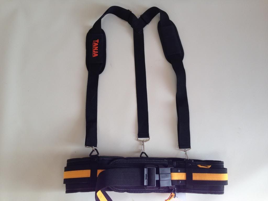 STEEL FIXERS PADDED TOOL BELT, WIRE WHEEL, SHOULDER BRACES Super