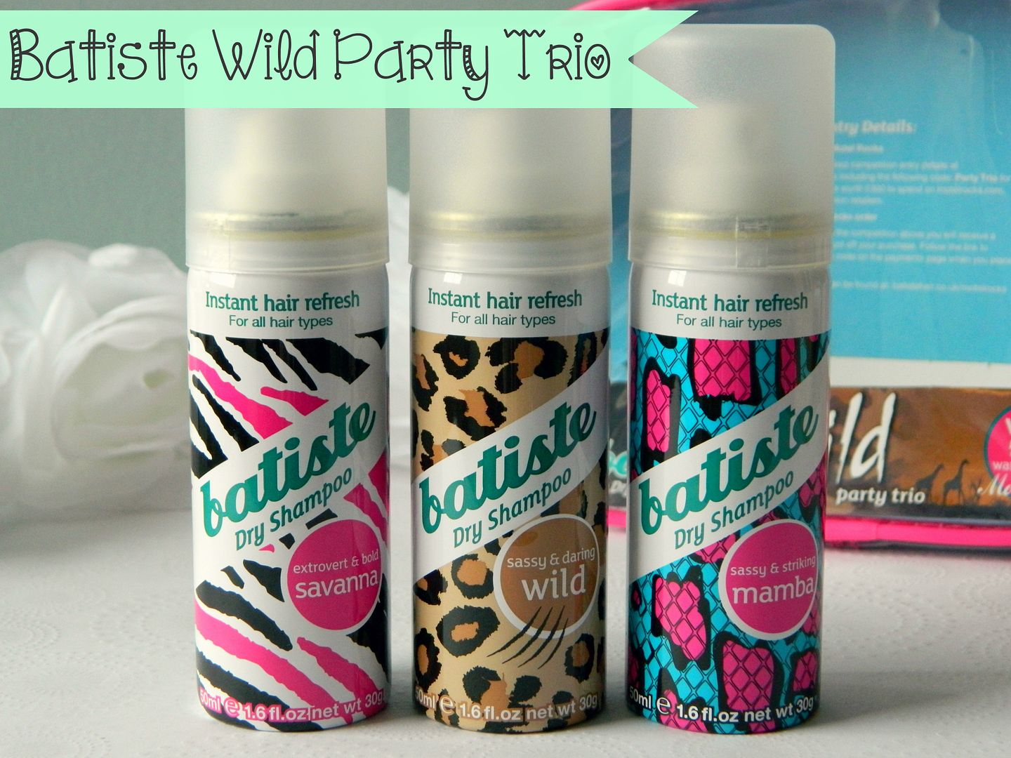 Beauty Fashion Haul Batiste Wild Party Trio Dry Shampoo Belle-amie
