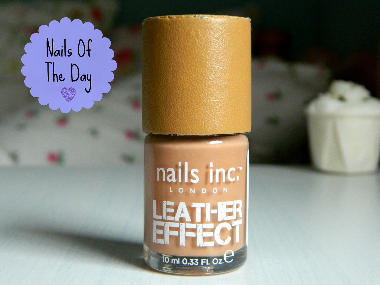 Nails Of The Day Nails Inc Leather Effect Soho Mews Nail Polish Review Belle-amie