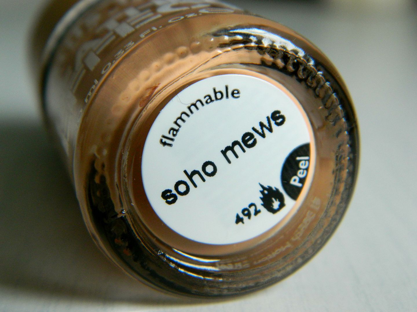 Nails Of The Day Nails Inc Leather Effect Soho Mews Nail Polish Label Review Belle-amie