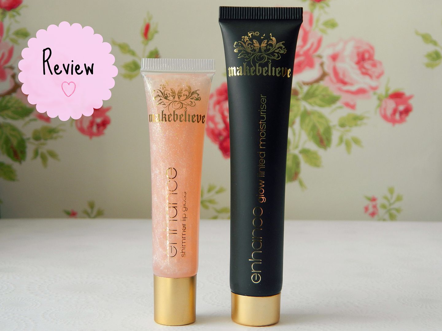 Makebelieve Enhance Makeup Shimmer Lip Gloss Glow Tinted Moisturiser Review Belle-amie