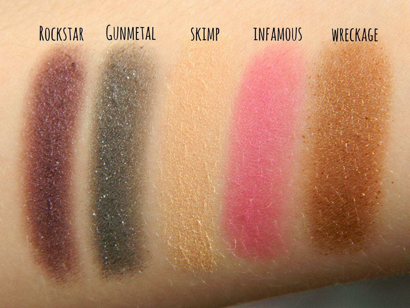 Urban Decay Mariposa Palette Shades Swatches Review Belle-amie
