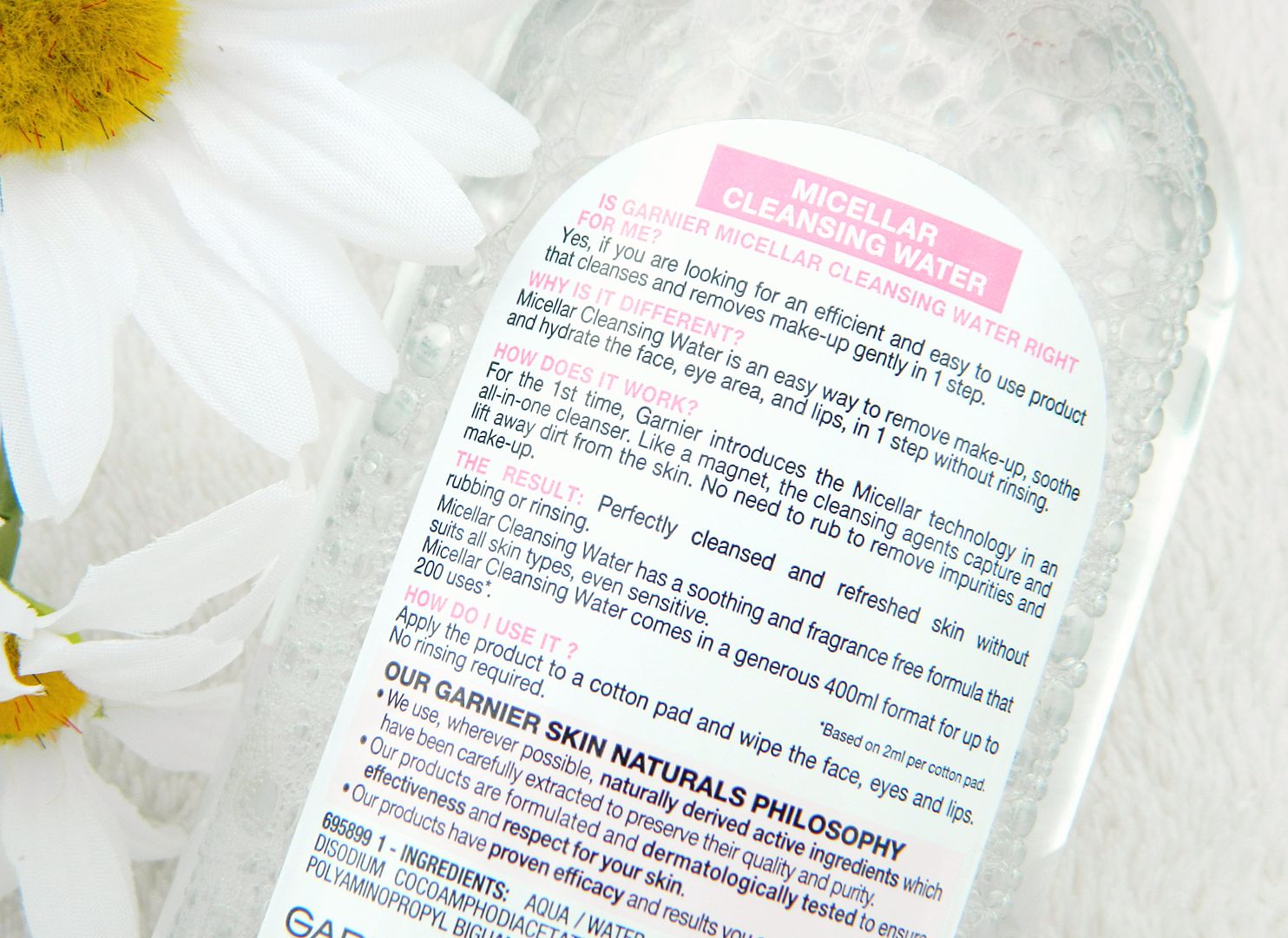 Daily Favourites Garnier Micellar Cleansing Water Review Hot To Use Directions Ingredients Benefits Belle-Amie UK Beauty Fashion Lifestyle Blog