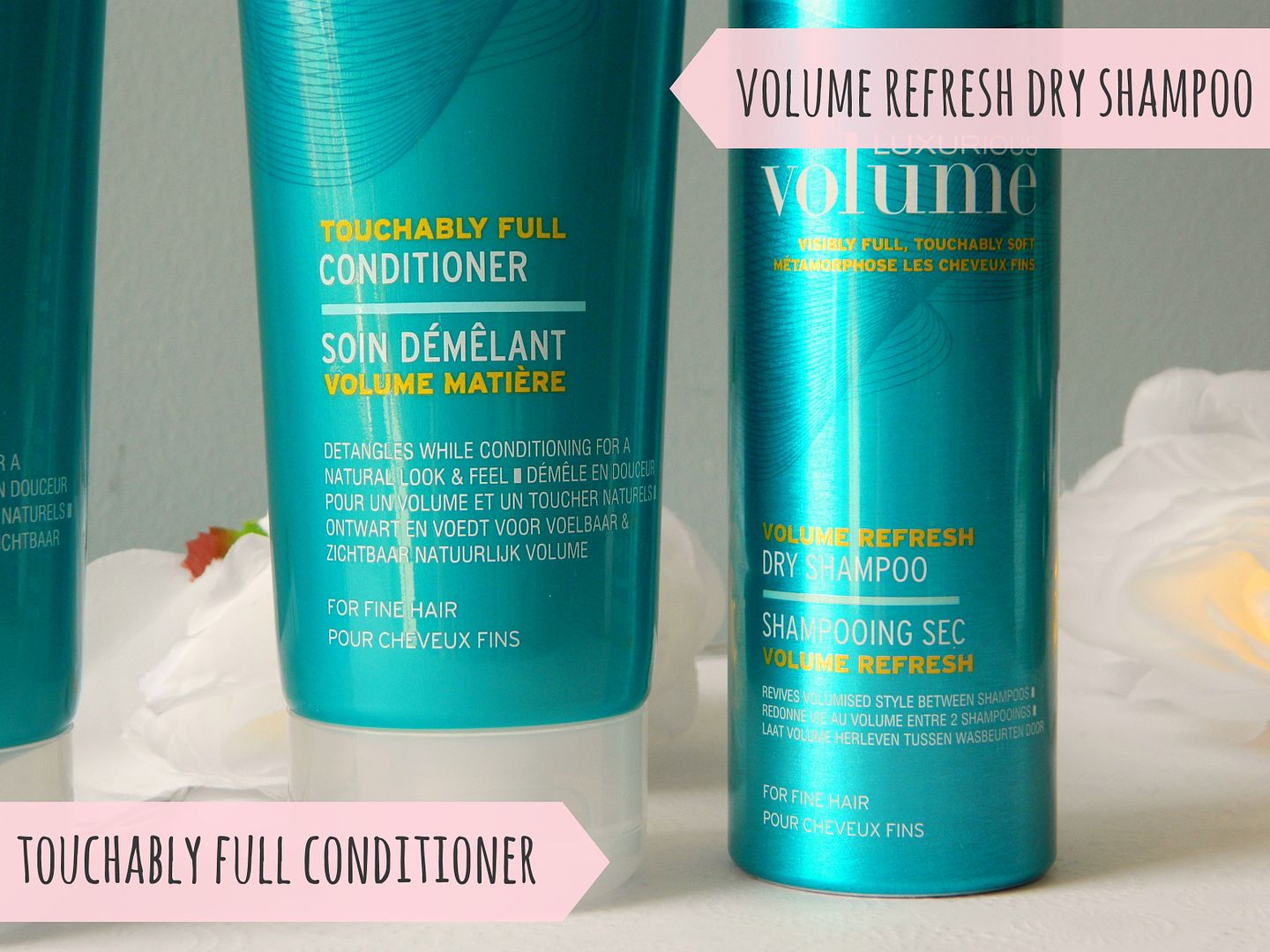 John Frieda Luxurious Volume Touchable Full Conditioner and Volume Refresh Dry Shampoo