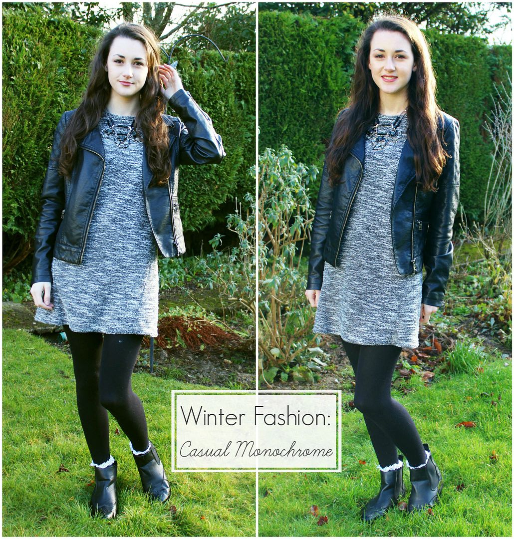 Winter Fashion Outfit Of The Day Casual Monochrome Miss Selfridge Oasis Primark Belle-Amie UK Beauty Fashion Lifestyle Blog
