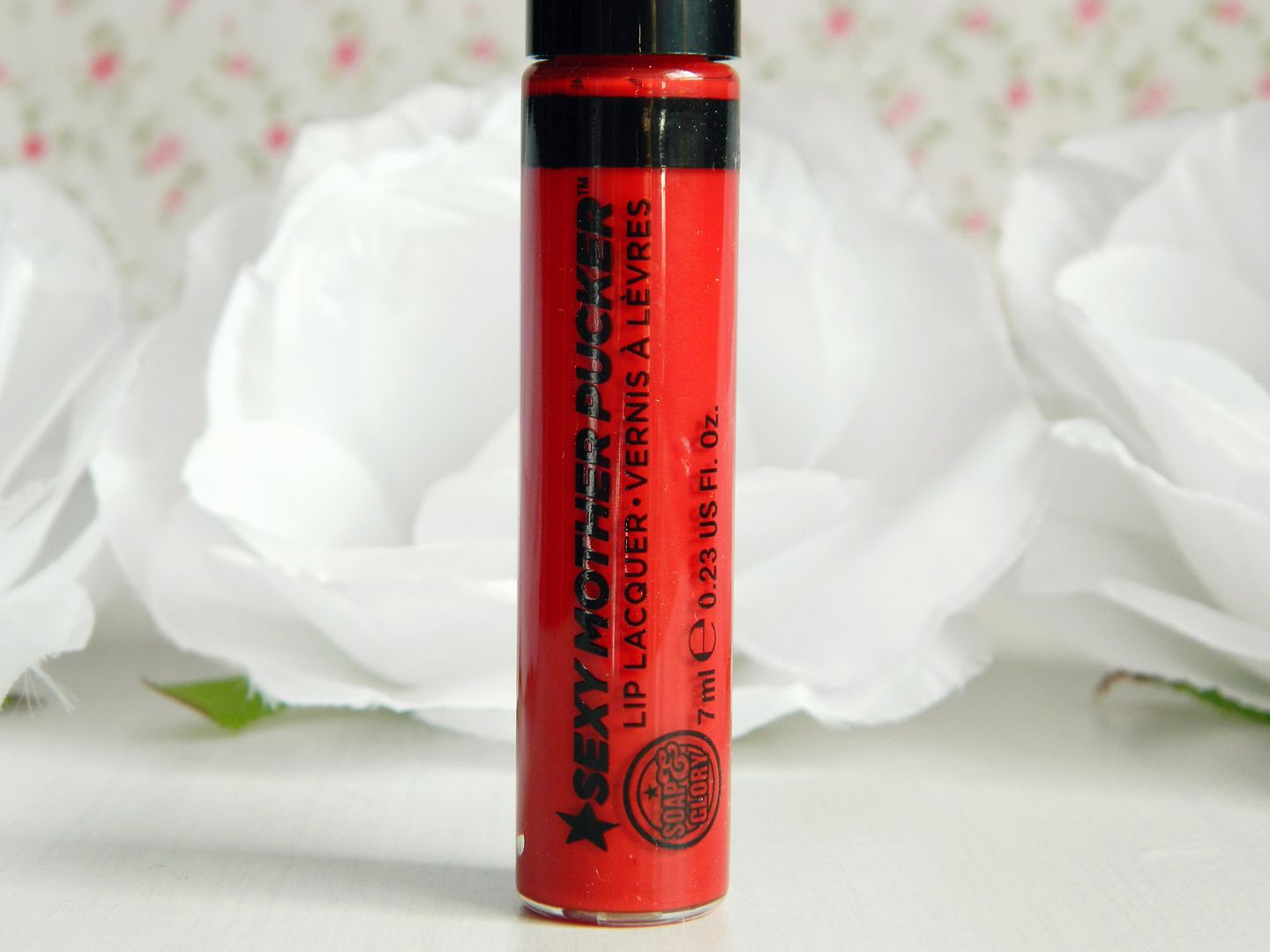 Soap & Glory Sexy Mother Pucker Lip Shine Lacquer In Riot Review Belle-amie UK Beauty Fashion Lifestyle Blog