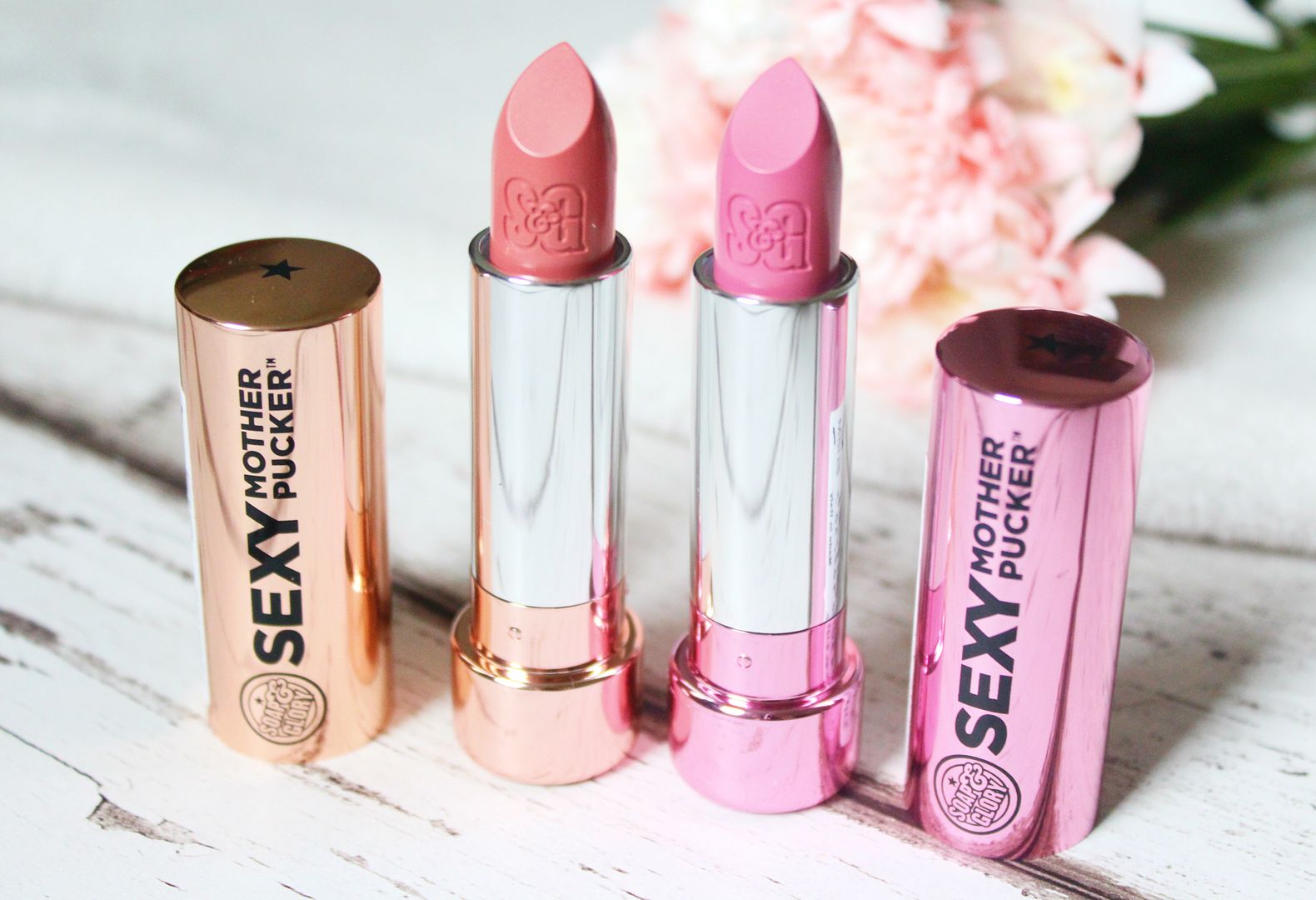 New Soap And Glory Sexy Mother Pucker Lipsticks Nude Pink Naked Talent Pink Up Girl Review Photo Belle-Amie UK Beauty Fashion Lifestyle Blog