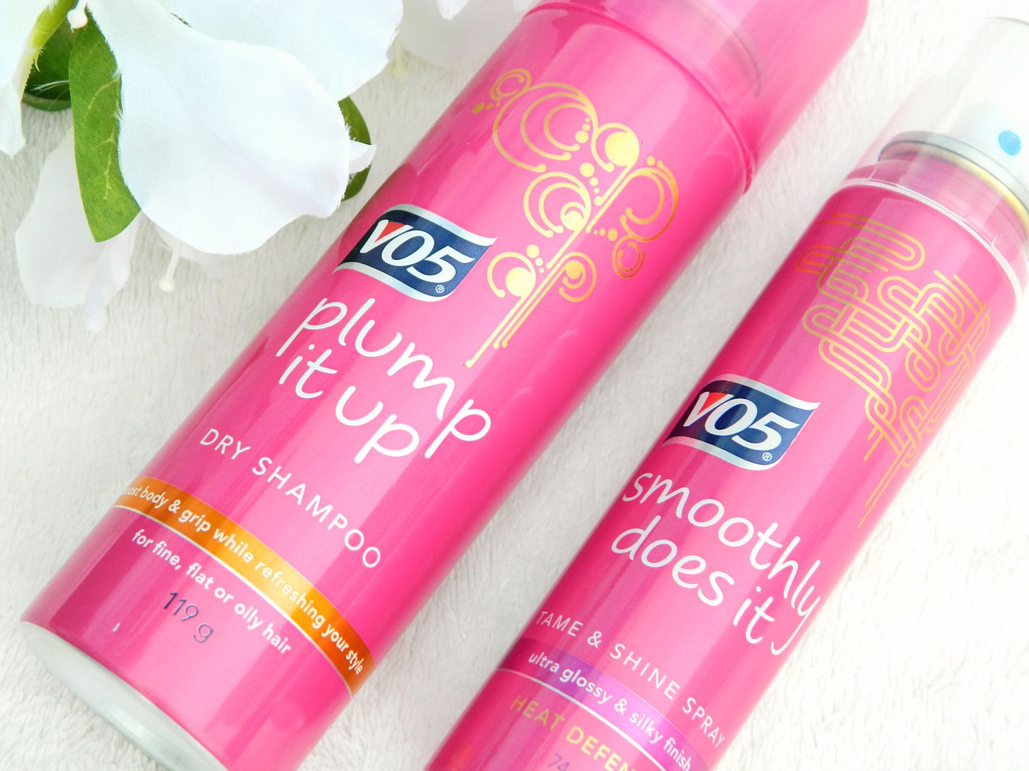 VO5 Hair Care Review Plump It Up Dry Shampoo Smoothly Does It Tame Shine Heat Defence Spray Belle-amie UK Beauty Fashion Lifestyle Blog