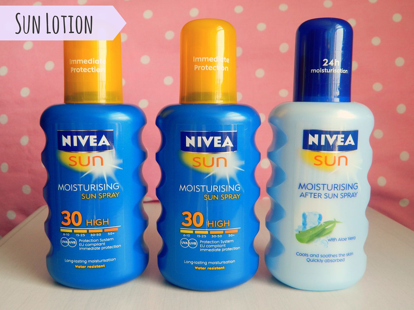 What I Am Taking On Holiday Nivea Sun Lotion Aftersun Belle-amie