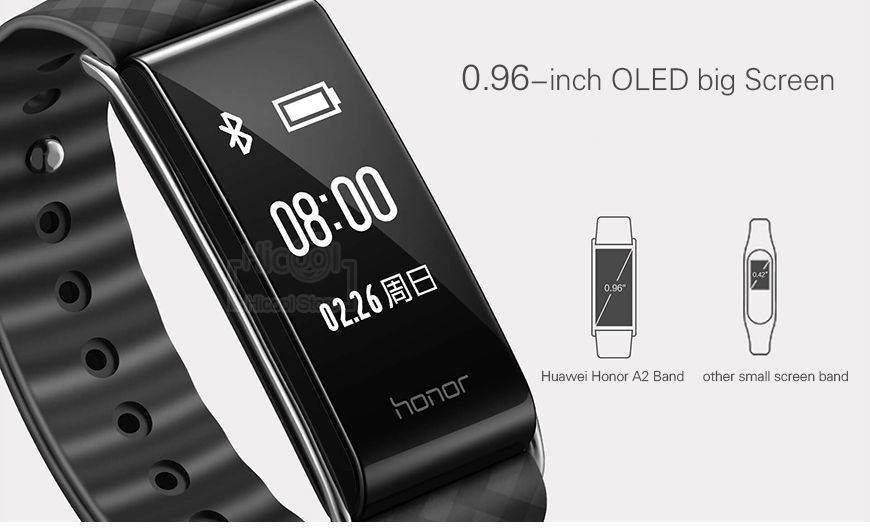 Huawei Honor A2 Smart Band Wristband With Heart Rate Monitor 0 96