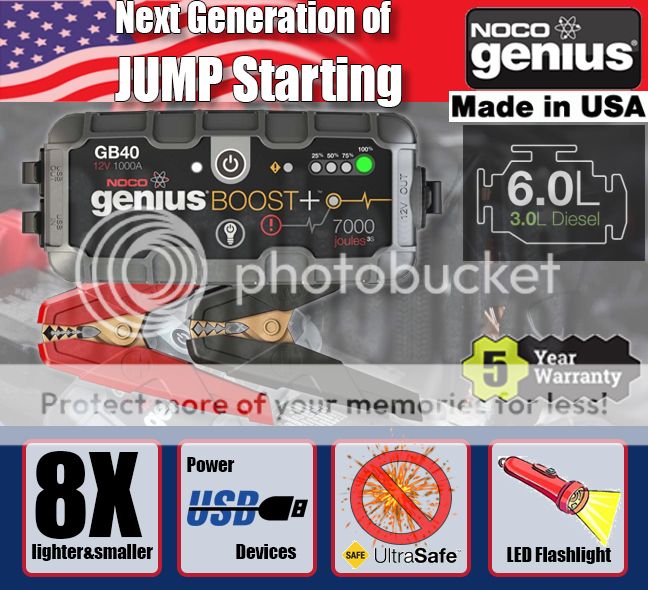 Noco GB40 Genius Boost Pack 12V 1000A Jump Starter eBay