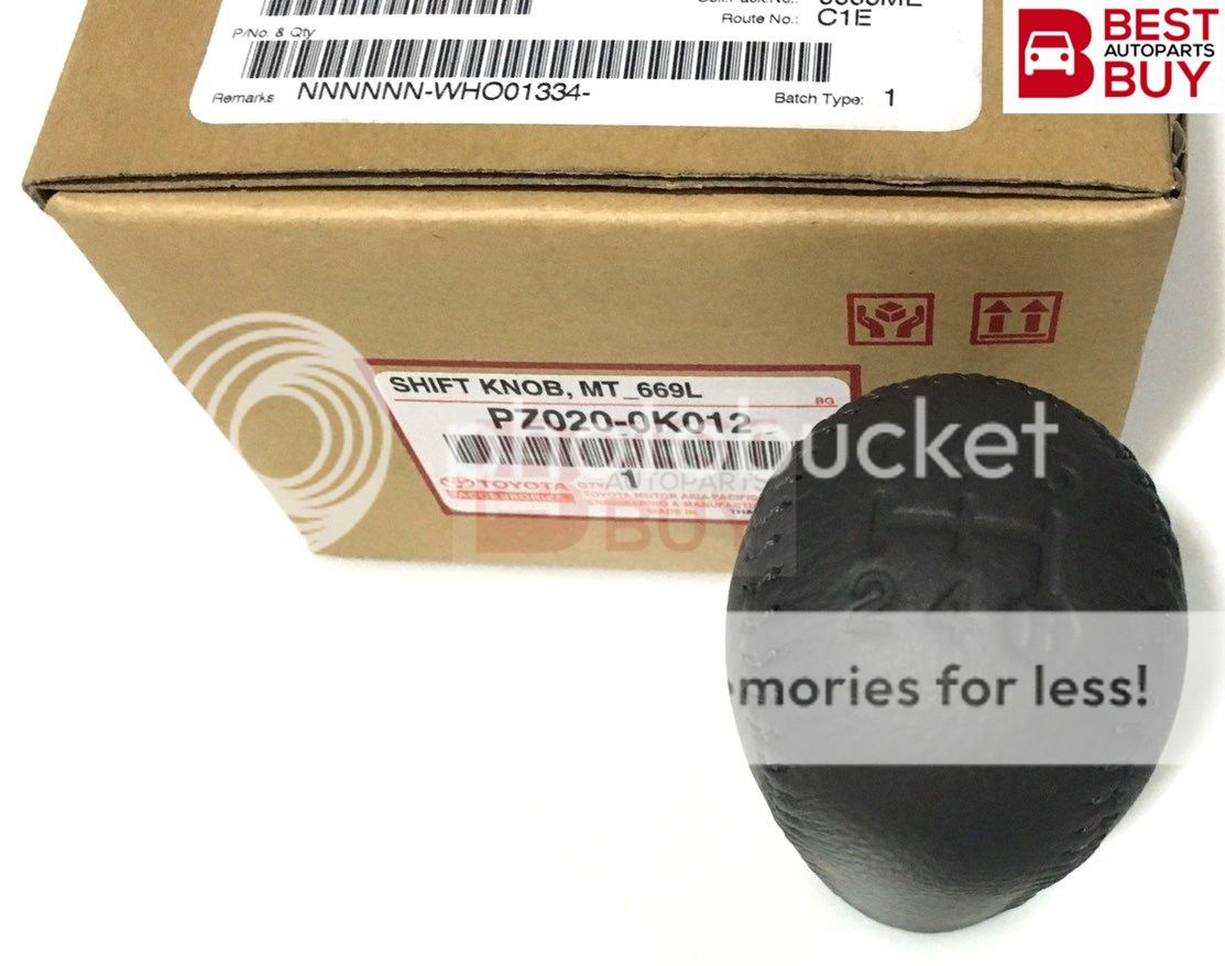 Genuine OEM Leather Grey Gear Shift Knob Toyota Hilux Vigo MK6 SR5 Fortuner M/T eBay