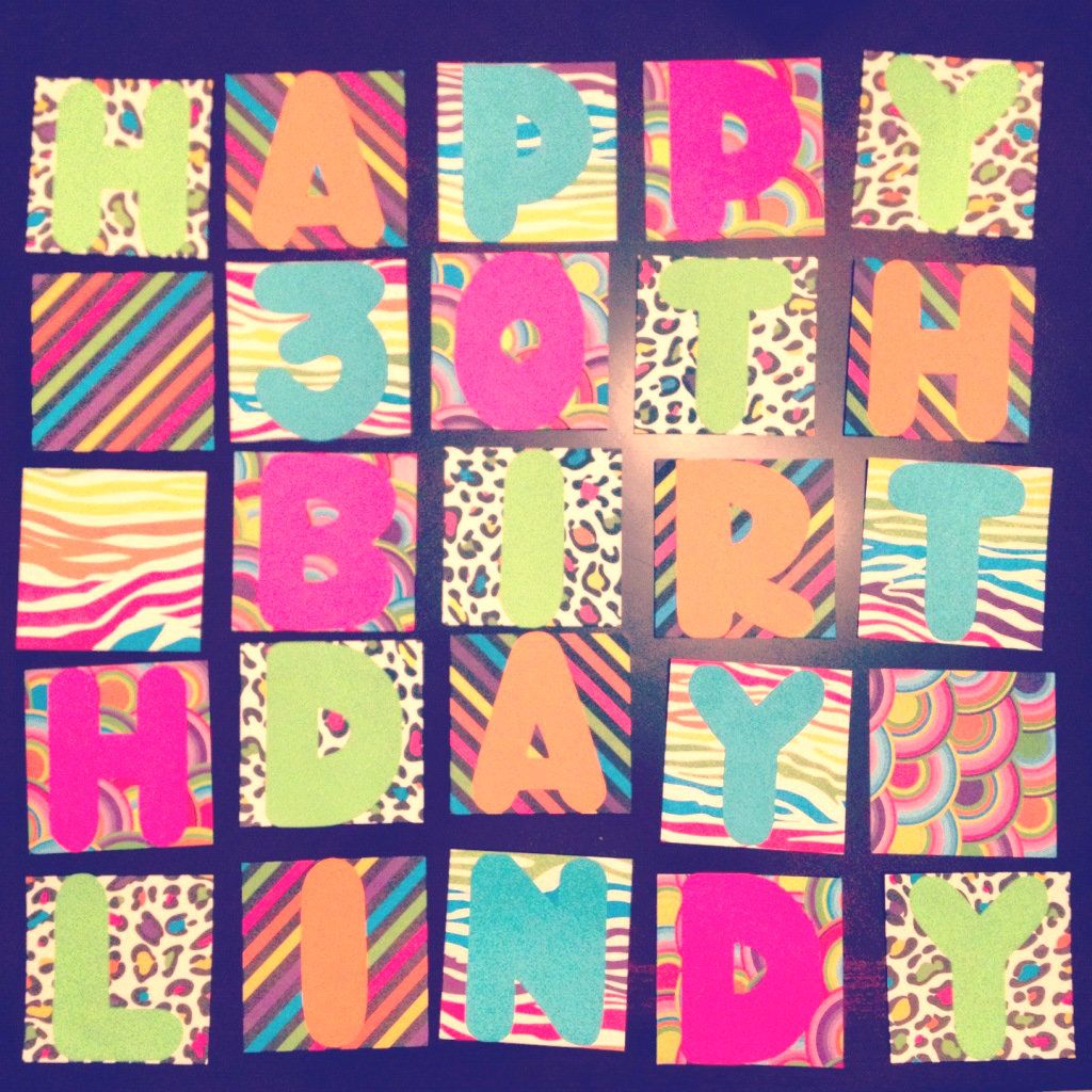 the craft caboodle 80s birthday banner