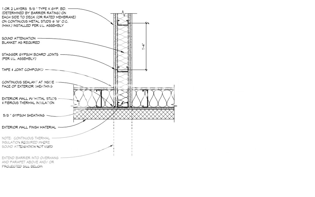 Fire barrier continuity | The Building Code Forum