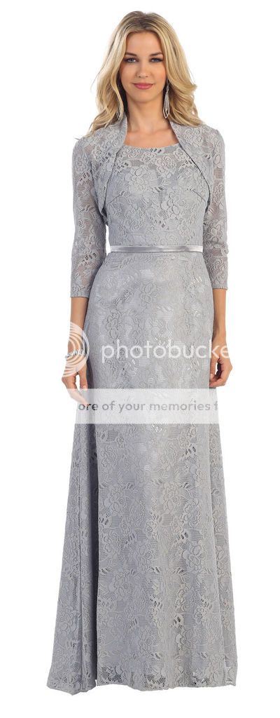 TheDressOutlet Mother of the Bride Lace Dress Plus Size Long Sleeve ...