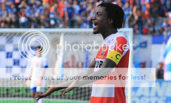Ali Khaddafi saat memperkuat Madura FC